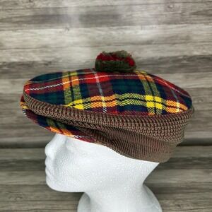 Dunn & Co Great Britain Buchanan Plaid Newsboy Hat Cap Scotland